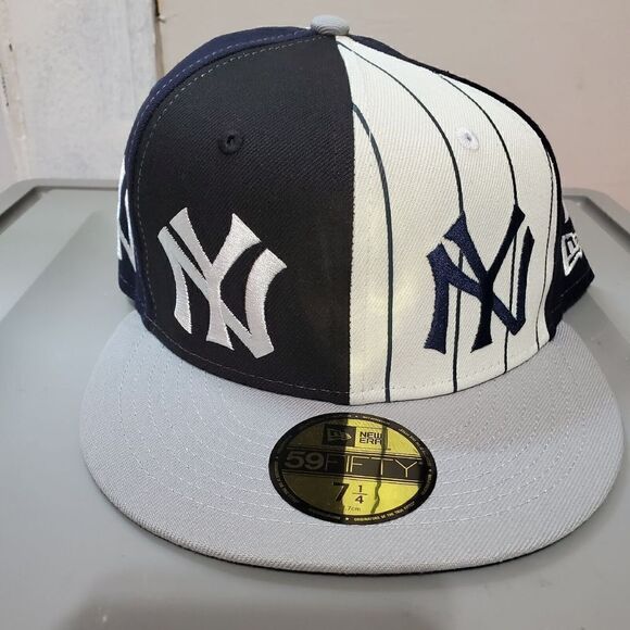 New York Yankees New Era Logo Pinwheel Multicolor 59FIFTY Sz 7 1/4 Fitted - Picture 3 of 13